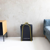 HELSINKI holder yellow and washable paper bag