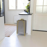 TURKU XL holder yellow and washable paper bag