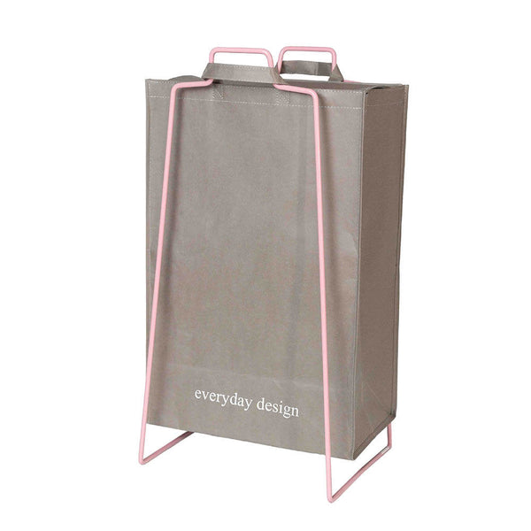 TURKU XL holder light pink and washable paper bag