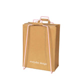 HELSINKI holder light pink and washable paper bag