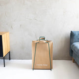 HELSINKI holder moss green and washable paper bag