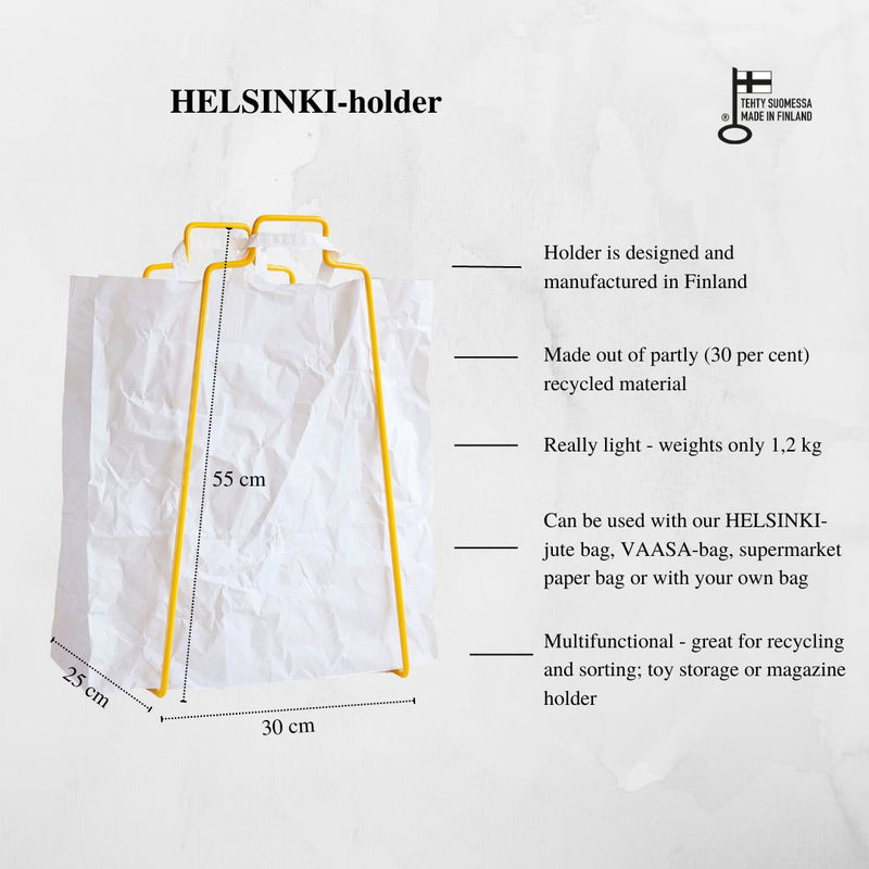 HELSINKI paper bag holder yellow