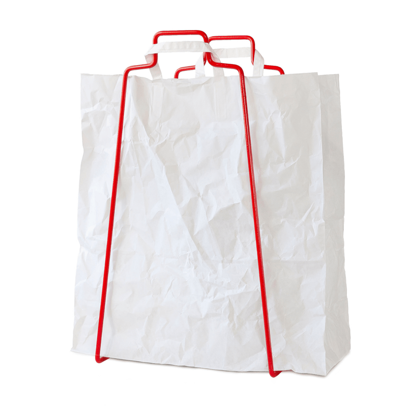 HELSINKI paper bag holder red
