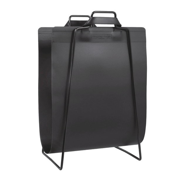 PUNAVUORI leather carrier bag black