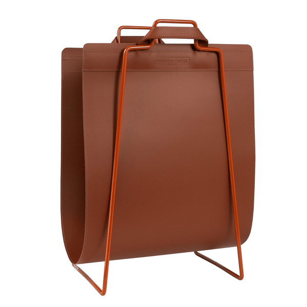 PUNAVUORI II leather carrier bag brown