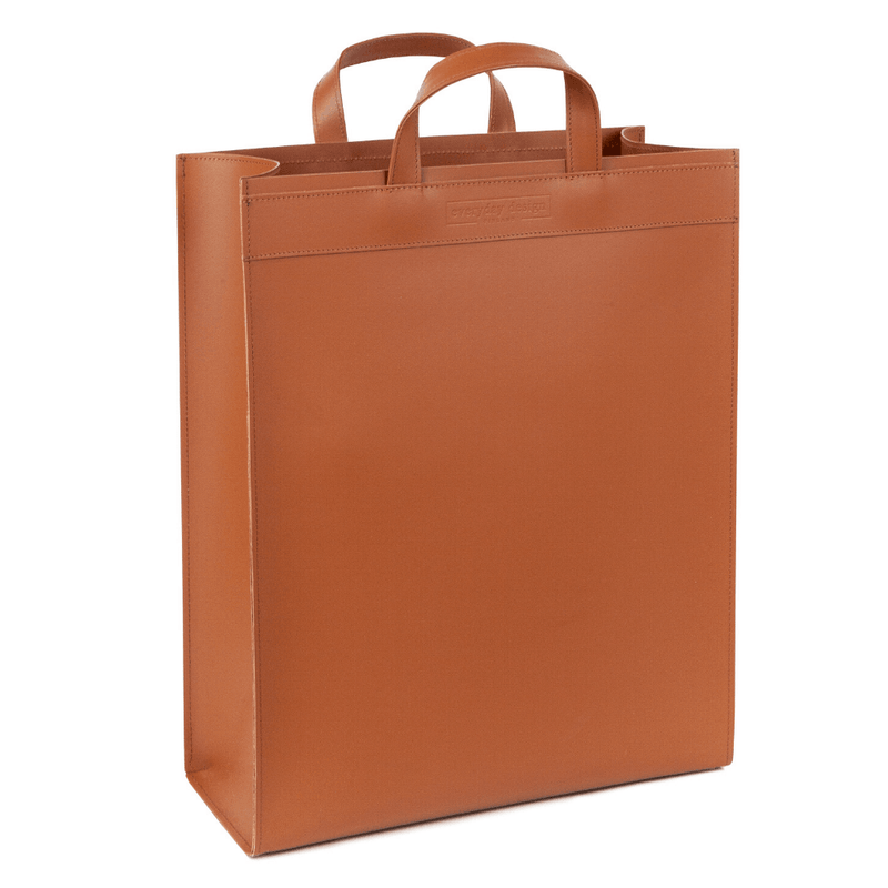 VAASA recycled leather bag brown