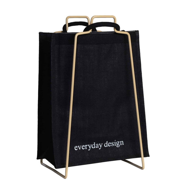 HELSINKI paper bag holder beige and jutebag