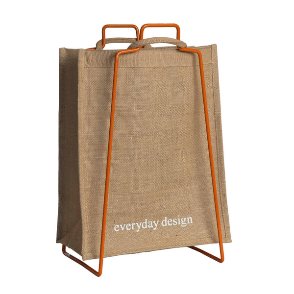 HELSINKI holder orange and jute bag