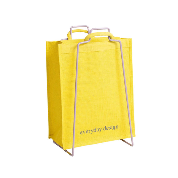 HELSINKI paper bag holder lilac and jutebag