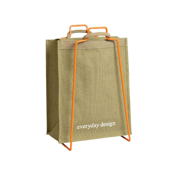 HELSINKI holder orange and jute bag