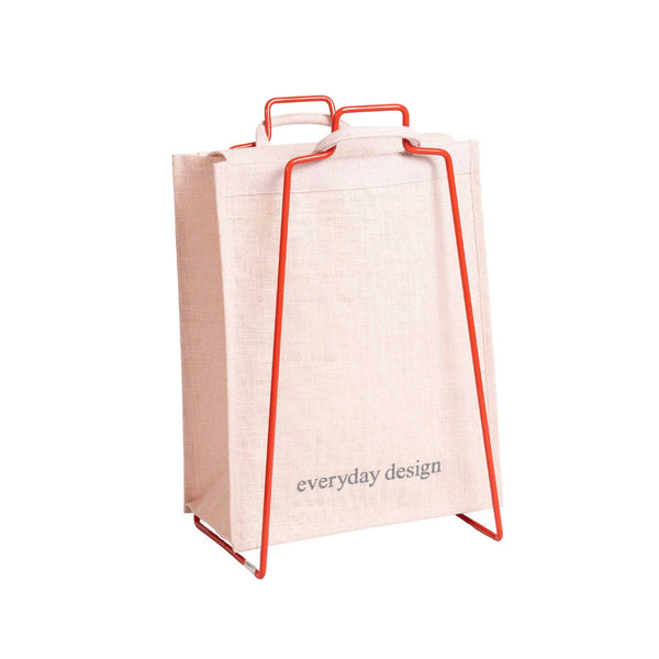 HELSINKI paper bag holder red + HELSINKI jute bag